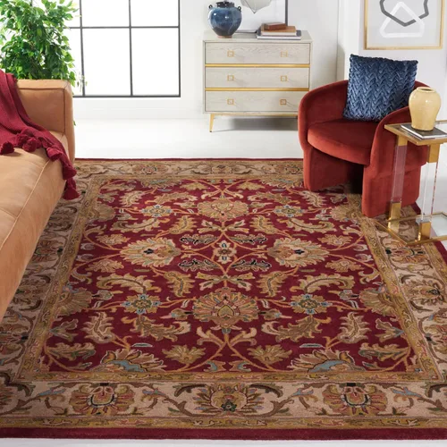Miniatura 24 de Safavieh colección Heritage HG628A - tapete oriental tradicional hecho a mano de lana verde oscura y dorada, Lana, negro / beige (Black/ Beige)