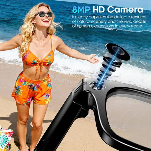 Miniatura 2 de Yowow BIT Gafas de Cámara Inteligente 4K AI, Videos HD 1080P, Ultra-Ancho Anti-Vibración, Grabación de Vlog, Traducción AI, Asistente de Voz AI