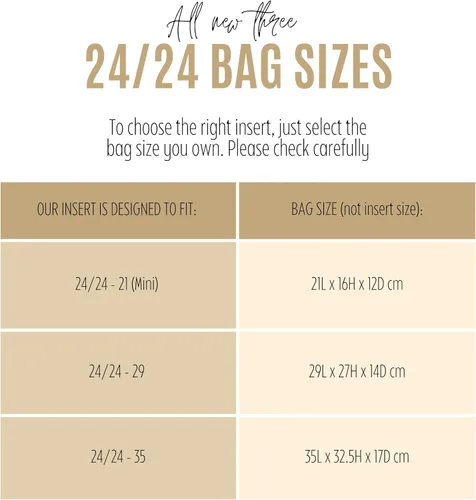 Miniatura 2 de Premium Purse Organizer compatible with 24/24 Mini Insert, 24 24 Bag Organizer, 24/24 29 Insert, 2424 Mini Insert, Handmade 2mm Thick Premium Felt