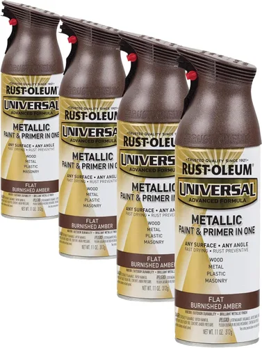 Miniatura 15 de Rust-Oleum 245197 Pintura en aerosol universal para todas las superficies, 12 onzas, negro satinado