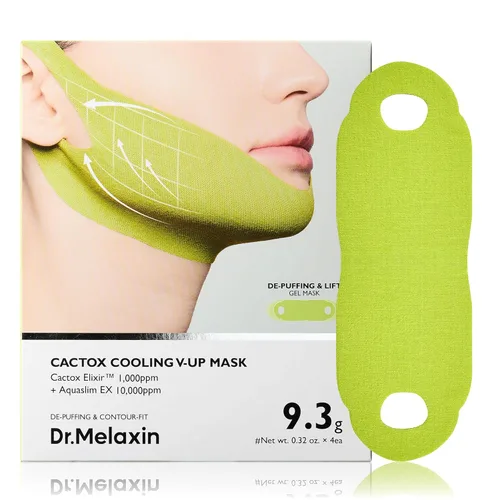 Dr.Melaxin CACTOX V-Lifting Mewing Band – Cactox + Cafeína + Colágeno Banda de elevación de doble barbilla para flacidez de la mandíbula e hinchazón