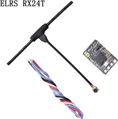 Miniatura 5 de ExpressLRS RX24T Receptor 2.4G ELRS Radio Nano de largo alcance para DIY Racing Drone LR4 LR5