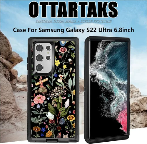 Miniatura 7 de Funda compatible con Samsung Galaxy S22 Ultra, diseño de bandera estadounidense antigua con protector de lente de cámara resistente