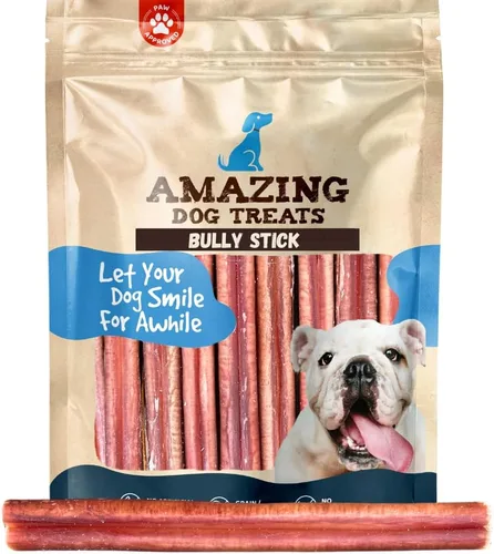 Miniatura 8 de Amazing Dog Treats - Palitos de matón de tamaño mediano de 6 pulgadas (10 unidades) - Palitos de matón a granel para perros - No ocultar huesos