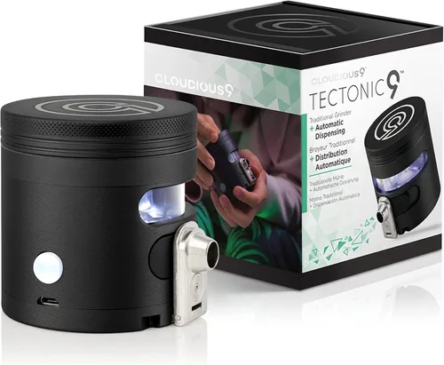 Miniatura 9 de Cloudious9 - Tectonic9 Molinillo Manual Dispensador Automático Grande de 2.5" de Aleación de Aluminio (Negro), Solo para Hogar y Cocina