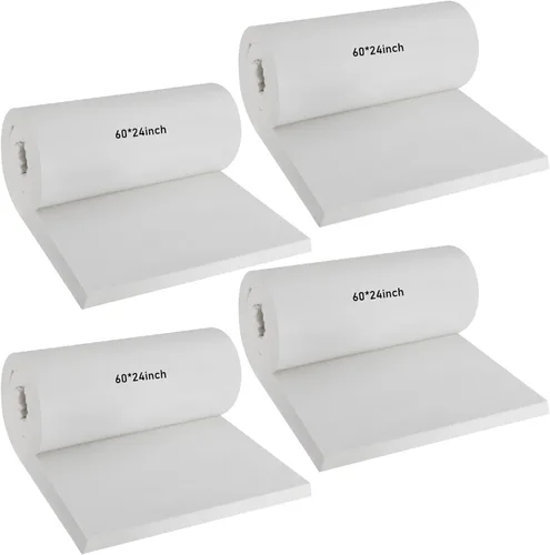 Miniatura 9 de Amylove 2 mantas aislantes de fibra de cerámica de 60 x 24 x 1 pulgadas, aislamiento térmico de alta densidad 2600f para estufas, hornos, forjas