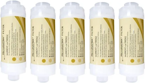 Juego de 5 filtros de sedimentos de agua para bidé, 0.591 in, conexión de 1/2", compatible con Novita, Samsung, Panasonic