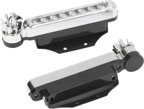 Miniatura 8 de 2 luces de circulación diurna, 8 LED, impermeables, alimentadas por energía eólica, para exteriores, luz diurna para automóvil, para automóviles