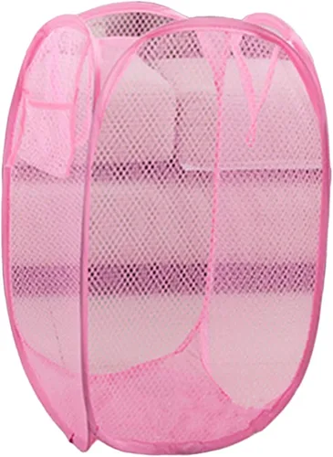 Miniatura 11 de Cesta de almacenamiento de malla rectangular pequeña plegable para ropa de bebé, organizador de armario, cubos de basura para habitación de niños
