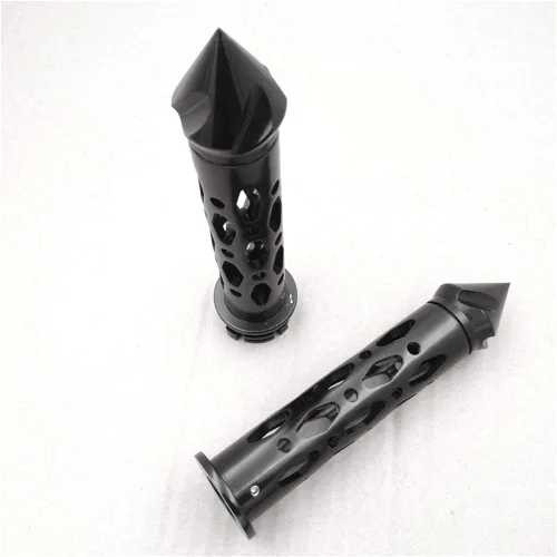 Miniatura 5 de SMT-CNC 7/8 '' extremos de barra de púas Empuñaduras compatibles con Suzuki GSXR Hayabusa Yamaha FZR YZF 600 R1 R6 motocicleta [B012HTOFI4]
