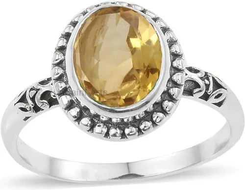 Miniatura 22 de Anillo de plata de ley 925 para mujer, anillo único de gema ovalada hecho a mano