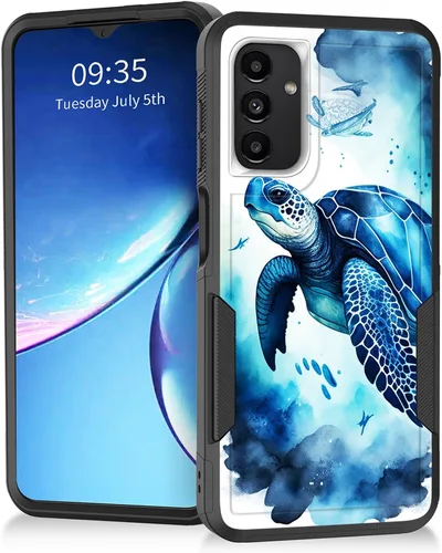 Miniatura 169 de Funda para Galaxy A14 5G, resistente de doble capa híbrida de policarbonato duro, goma suave, a prueba de golpes, funda protectora resistente