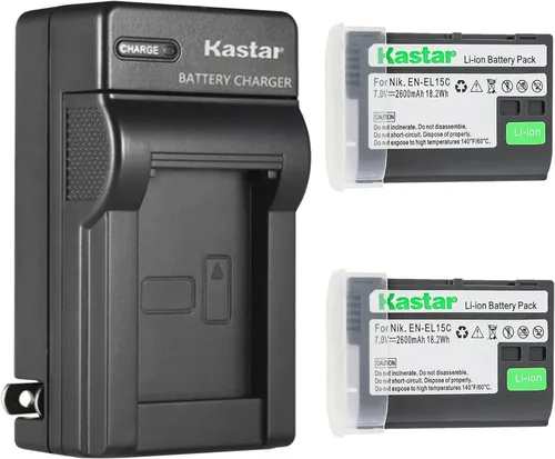 Miniatura 5 de Kastar Reemplazo del cargador de batería de pared de CA para batería Nikon EN-EL15 EN-EL15a EN-EL15b EN-EL15c EN-EL15e, MH-25 MH-25a MH-25b, MB-D11