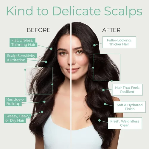 Miniatura 4 de Tree To Tub Juego de champú y acondicionador de biotina voluminizadora, cafeína activadora para un cabello más completo, champú y acondicionador