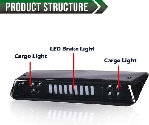Miniatura 7 de GRAND ORANGE Tercera luz de freno LED compatible con Ford F150 2004-2008 /Compatible con Ford Explorer Sport Trac 2007-2010 /Compatible con Ford