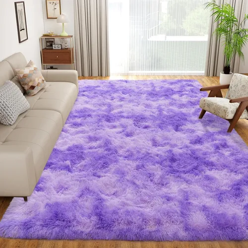Miniatura 9 de Dssimo - Alfombra superesponjosa para la habitación, alfombra de área moderna, pequeña, suave y acogedora de felpa para niños, niñas y adolescentes