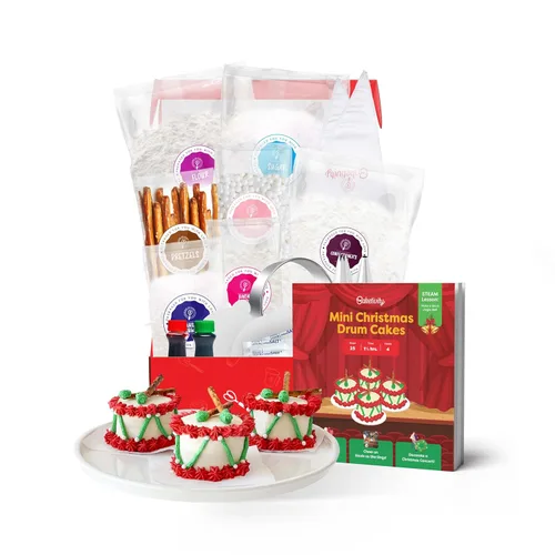 Miniatura 11 de Baketivity Juego de pastel de cumpleaños y decoración para niñas y niños. La caja incluye todos los ingredientes premedidos, velas de cumpleaños