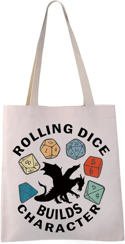VAMSII Dungeon Master - Bolsa de dados DND, regalos para amantes de la DND, dados rodantes, construye personajes, suministros para jugadores de DND,