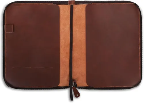 Miniatura 10 de Funda de cuero de grano completo resistente (8.5 x 11 pulgadas), recargable Cahier XXL, cuaderno en espiral recargable (8.5 x 11 pulgadas), funda