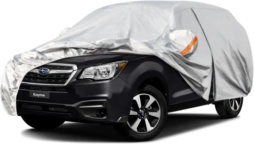 Miniatura 55 de Kayme - Cubierta completa impermeable de 6 capas para automóvil, apta para todo clima, protección para exteriores contra lluvia, rayos ultravioleta