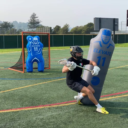 Miniatura 2 de Elevate Maniquí inflable con bomba de aire, gran ayuda de entrenamiento deportivo para lacrosse, fútbol, baloncesto, hockey sobre césped, saco