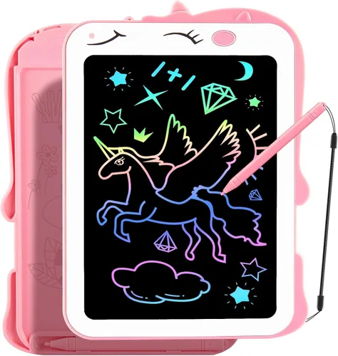 Miniatura 8 de Teriph Tableta de escritura LCD para niños, juguetes coloridos para niños pequeños, juguetes educativos para niños, juguete de dinosaurio para niños