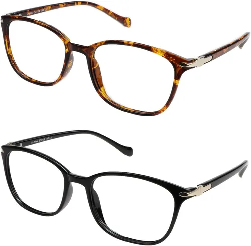 Miniatura 9 de LifeArt 2 pares de anteojos de bloqueo de luz azul, antifatiga ocular, anteojos de lectura para computadora, anteojos de juegos, gafas