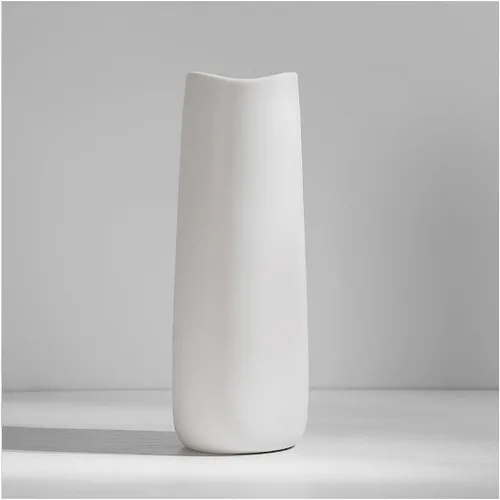 Jarrones de cerámica – Decoración de estilo minimalista nórdico, elegante jarrón para chimenea, mesa, decoración de sala de estar, jarrones de