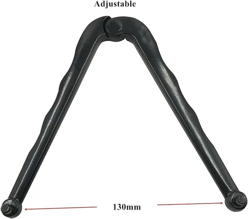 Miniatura 3 de GBJ Llave de cara ajustable, alicates para tuercas redondas con agujeros perforados, acabado negro universal (0.197 in)