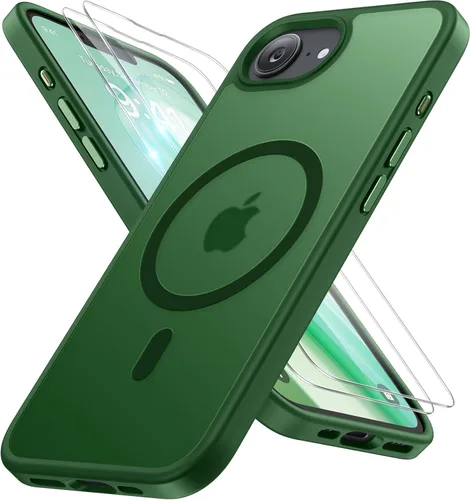 Miniatura 62 de Miracase Funda diseñada para iPhone SE 2022/SE 2020/7/8, funda multicolor de silicona a prueba de golpes (rojo)