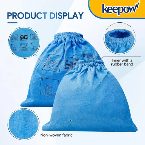 Miniatura 7 de KEEPOW Shop Vac - Bolsas de filtro compatibles con aspiradoras Vacmaster de 4 a 16 galones en seco y húmedo VBV1210 VJC507P, bolsas de filtro