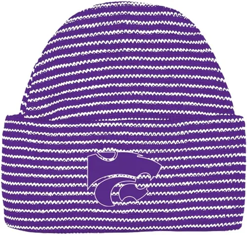 Two Feet Ahead Striped Knit Baby Beanie Cap – Officially Licensed Infant Fan Hat