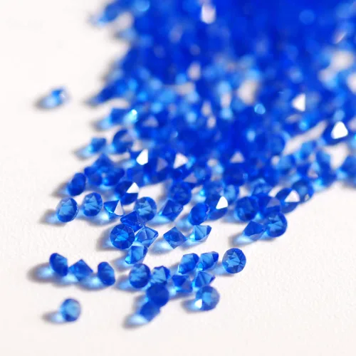 Miniatura 9 de 5000 cuentas de diamantes de imitación de cristal de diamante ultra mini de 0.044 pulgadas con parte trasera plana, cristales iridiscentes, brillo