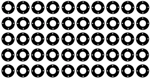 Sterling Seal CFF1100.100.031.300X50 1100 carbono y grafito con carpeta de nitrilo, tamaño de tubo de 1 pulgada, 1/32 pulgadas de grosor, clase de