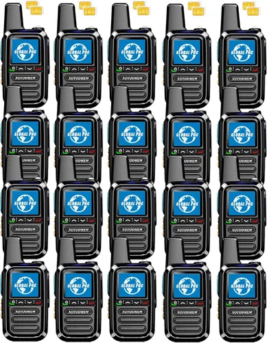 Miniatura 11 de Walkie Talkies gratuitos de por vida global Rango ilimitado 4G LTE PoC (Push-to-Talk Over Cellular) Radios nacionales PTT bidireccionales de larga