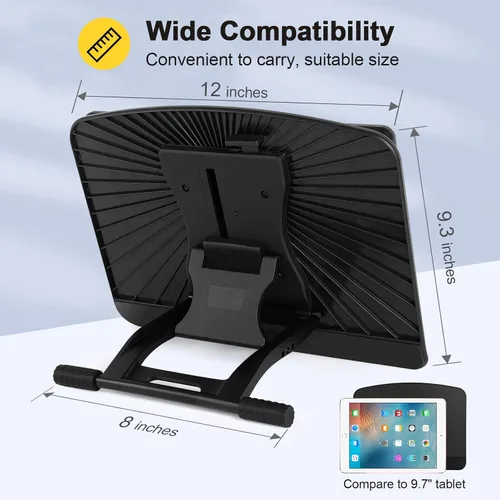 Miniatura 4 de Parblo PR 100 Soporte universal para tableta de dibujo ajustable para monitores de gráficos digitales de dibujo de 10 a 16 pulgadas, tabletas