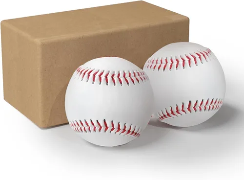 Miniatura 8 de Pelotas de béisbol para adultos sin marcar, tamaño estándar en blanco de 9 pulgadas, pelotas de béisbol juveniles para entrenamiento de liga