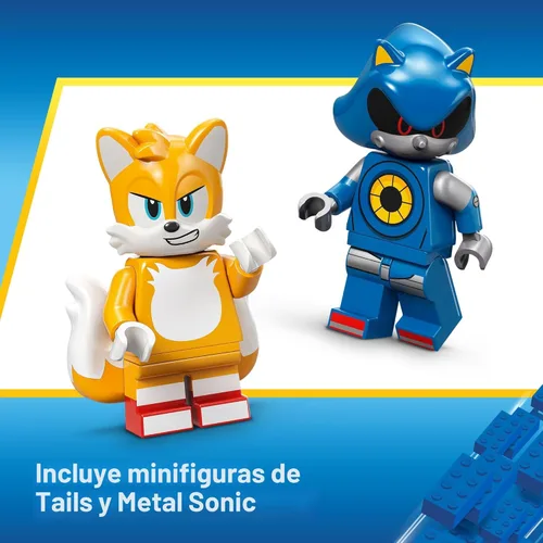 Miniatura 6 de LEGO Sonic The Hedgehog Cyclone vs. Metal Sonic - Juguete de construcción para niños, niños y niñas, a partir de 8 años - Traje mecánico