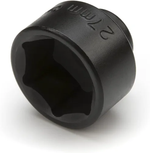 Steelman 27mm Tuerca de filtro de aceite de bajo perfil para llave de enchufe para Mercedes-Benz A-Class, Mini, Kia, Nissan y otros, 3/8-pulgadas de