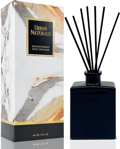 Miniatura 10 de Urban Naturals Balsam Forest - Juego de aceites difusores de varillas – Abeto Fraser, hoja perenne, pino, cedro leñoso y sándalo – Botella de vidrio