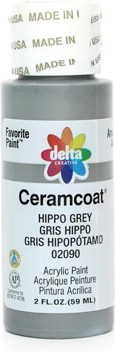 Miniatura 92 de Delta Creative Ceramcoat - Pintura acrílica en varios colores (2 onzas), 2436, carbón