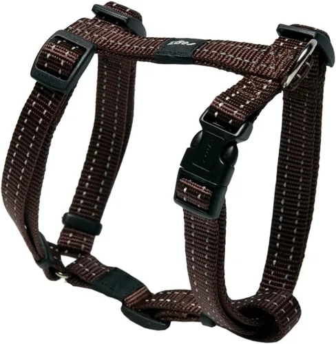 Miniatura 10 de Arnés reflectante ajustable para perros pequeños a medianos; collar y correa a juego disponibles, negro