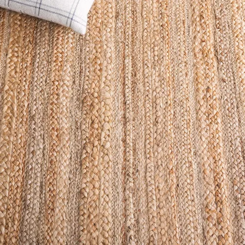 Miniatura 5 de SAFAVIEH Alfombra de área de colección de fibra natural, 5 x 8 pies, natural, hecho a mano, ideal para zonas de alto tráfico en sala de estar