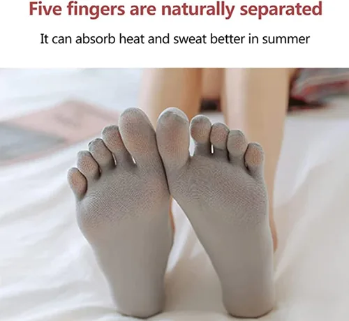 Miniatura 4 de 5 pares de calcetines de compresión Ortho, calcetines de yoga para mujer que no se ven