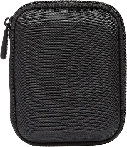 Amazon Basics Estuche de transporte de carcasa dura pequeña para disco duro externo My Passport Essential 1 paquete, Negro