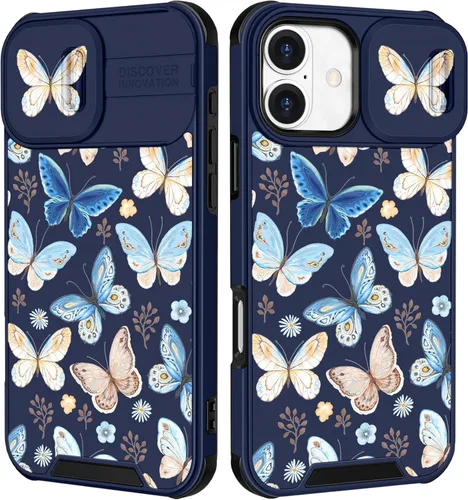 Miniatura 39 de Funermei Funda 2 en 1 para iPhone 13/iPhone 14 para mujeres, linda funda de teléfono con calavera para niñas, diseño de esqueleto gótico, divertido