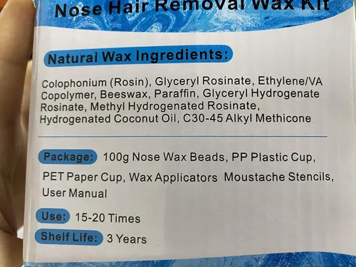 Miniatura 7 de Kit de cera para el cabello de la nariz – 3.53 oz de cera para la nariz + 20 aplicadores + 15 protectores de bigote + 10 vasos de papel + 10 blanco