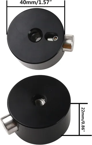 Miniatura 6 de Tuerca de aleación de aluminio compatible con piezas de instrumentos de percusión (negro)