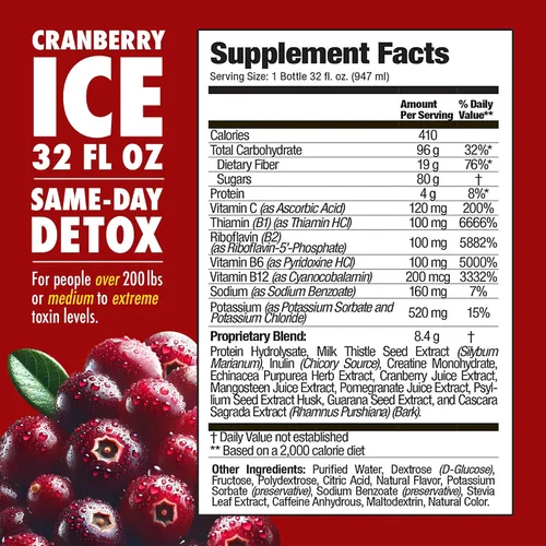 Miniatura 2 de Rescue Detox ICE - Sabor a arándano - 32oz - Máxima fuerza