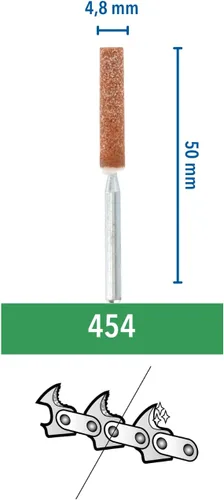Miniatura 3 de Dremel 26150454JA Broca para afilar cadenas de sierra ø 0.189 in 3 piezas